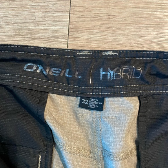 2 pair O’Neill Hybrid Shorts Khaki and Tan Striped 32 - Picture 5 of 8